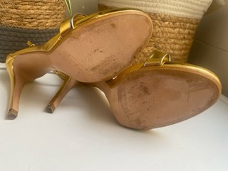 Sandalias Zara Doradas Talla 39