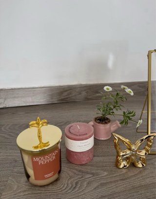 Set Decoración Mariposas Dorado y Rosa