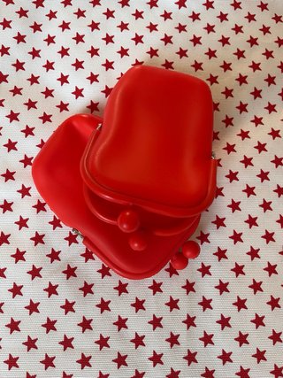Porta occhiali  / porta tutto rosso e giallo