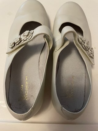 Zapatos La Muñeca Blanco Talla 38