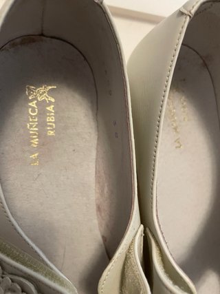 Zapatos La Muñeca Blanco Talla 38