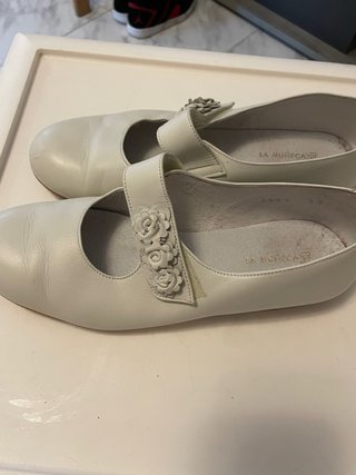 Zapatos La Muñeca Blanco Talla 38