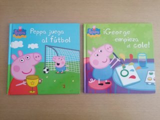 Lote de dos libros infantiles Peppa Pig