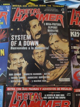 Lotto di 10 riviste Metal Hammer (senza extra)