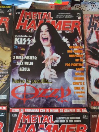 Lotto di 10 riviste Metal Hammer (senza extra)