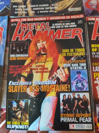 Lotto di 10 riviste Metal Hammer (senza extra)