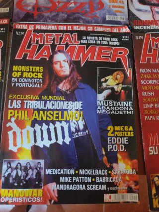 Lotto di 10 riviste Metal Hammer (senza extra)
