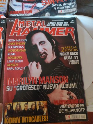 Lotto di 10 riviste Metal Hammer (senza extra)