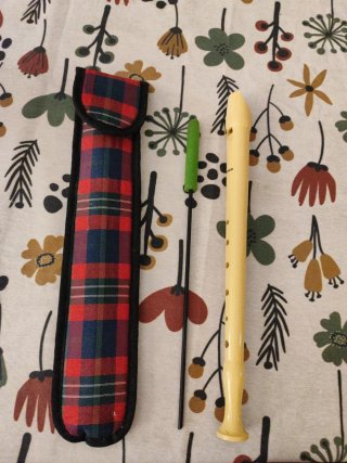 Flauta dulce Hohner con funda y limpiador