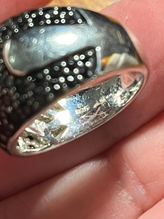 Anello Argento Onice Nero Donna