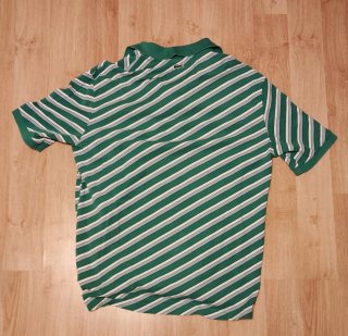 Polo retro Lacoste Live Rayas Verdes Talla L