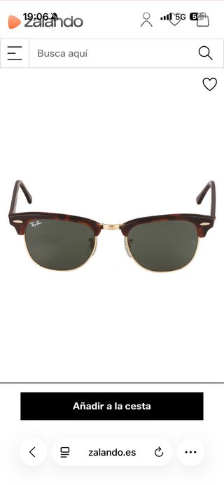 Gafas Ray-Ban Clubmaster Marrones y Doradas