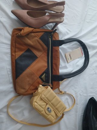 Bolso y zapatos tacón talla 38