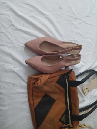 Bolso y zapatos tacón talla 38