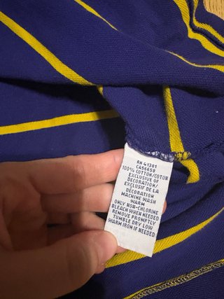 Polo Ralph Lauren Rayas Azul/Amarillo Talla L