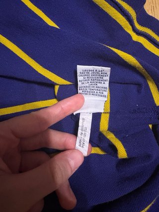Polo Ralph Lauren Rayas Azul/Amarillo Talla L