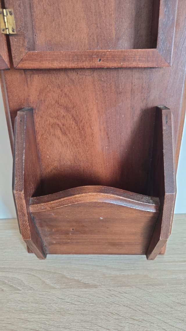 Cuelgallaves madera maciza decorativo con bolsillo