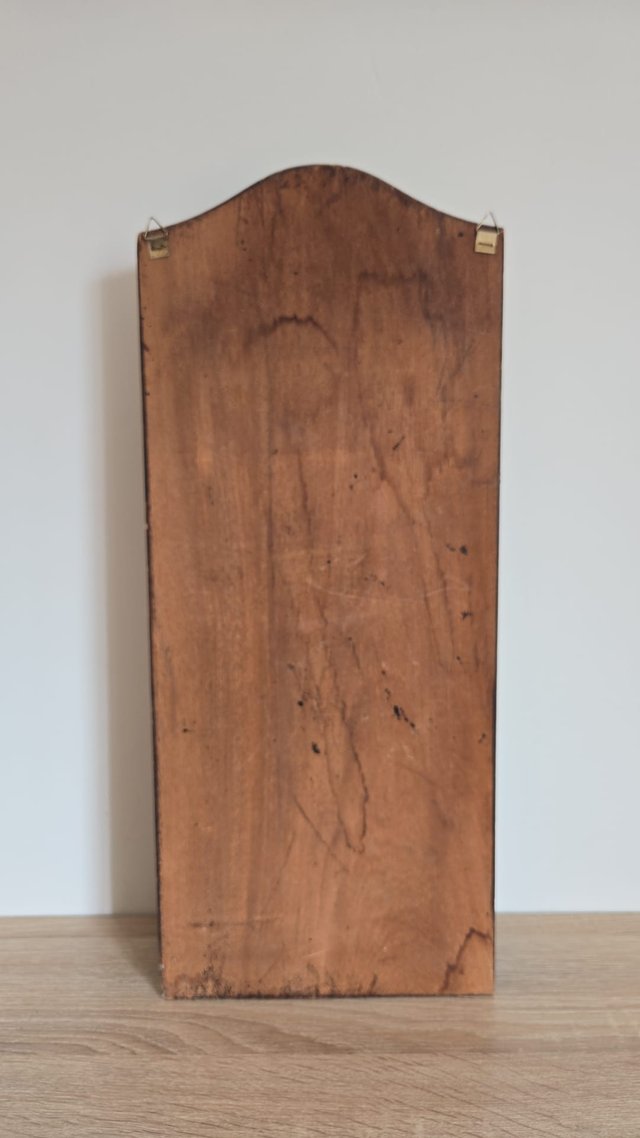 Cuelgallaves madera maciza decorativo con bolsillo
