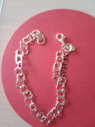 Pulsera plata carrusel