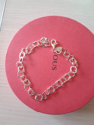 Pulsera plata carrusel