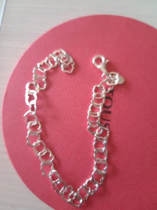 Pulsera plata carrusel