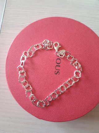 Pulsera plata carrusel
