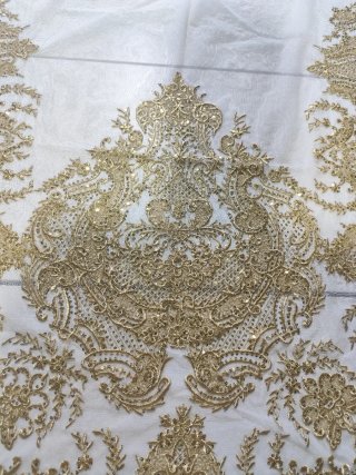 Delantal Fallera Oro Bordado