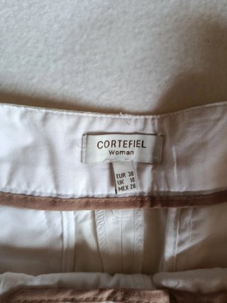 Bermudas Chino Cortefiel Woman Blancas