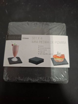 Set 4 Mini Pizarra 10x10cm