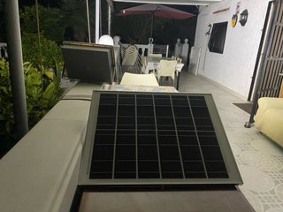 Foco reflector LED Solar 600W Exterior 2400 Lm.