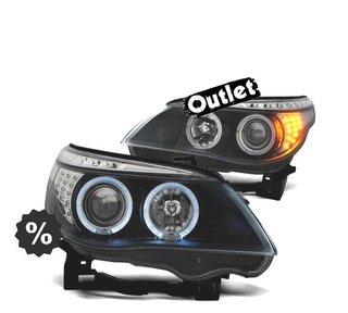 JI FAROS BMW E60 E61 03-07 LED OJOS ANGEL NEGROS R011333C5