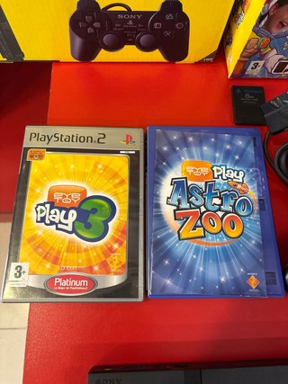 Consola PS2 Slim Negra + Astro Zoo + Eye Toy