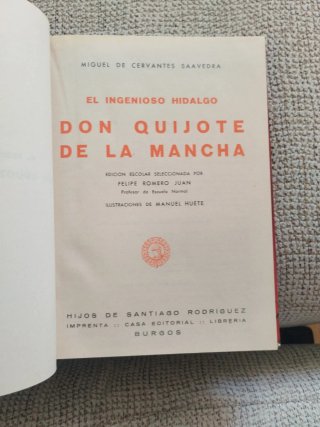 Don Quijote de la Mancha. Edición escolar 1965
