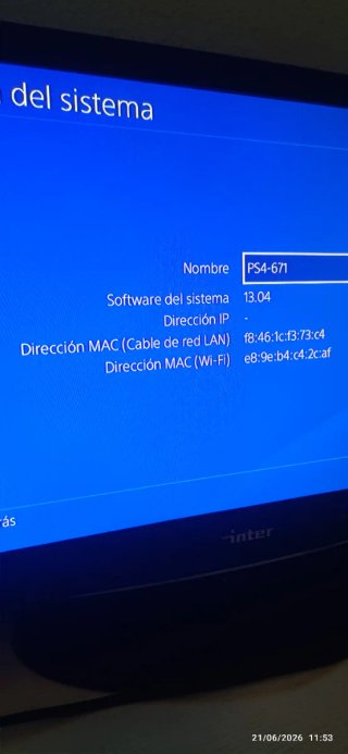PS4 Slim 1TB de memoria  Software de sistema 13.04