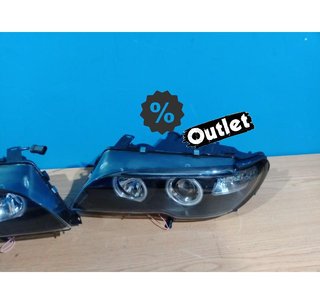 JI FAROS BMW E46 COUPE 03-06 XENON OJOS ANGEL CCFL FONDO NEG