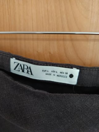 Falda Lino Zara L