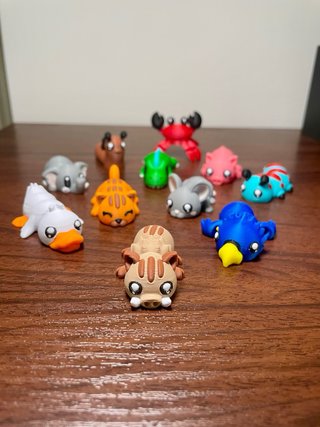 ⁠11 Animaletti Snodabili 3D - Eco Fidget Toy ADHD