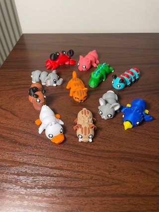 ⁠11 Animaletti Snodabili 3D - Eco Fidget Toy ADHD