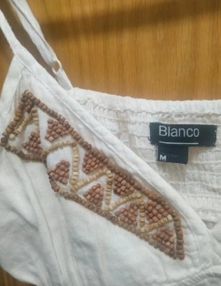 Top Tirantes Blanco Talla M