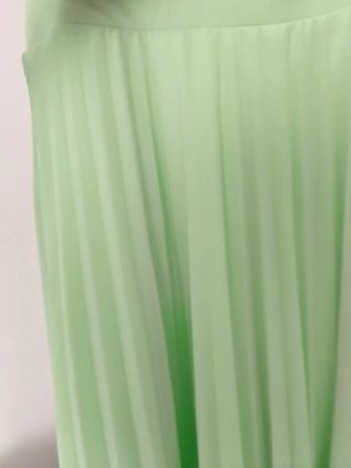 Falda plisada verde menta Bershka Talla M
