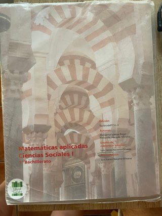 MATEMÁTICAS APLICADAS A LAS CIENCIAS SOCIALES I