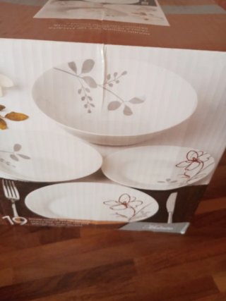 Set Vajilla 19P Porcelana Malaita