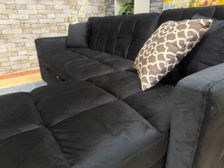 Sofá Cama Matrimonial con Arcón Negro
