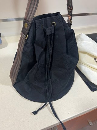 Bolso Saco Thomas Burberry Negro Marrón