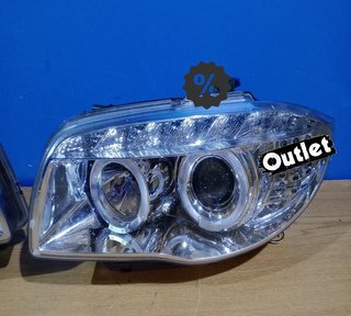 JI FAROS BMW E81 E87 E82 E88 OJOS ANGEL LUZ DIURNA FONDO CRO