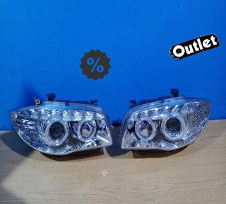 JI FAROS BMW E81 E87 E82 E88 OJOS ANGEL LUZ DIURNA FONDO CRO