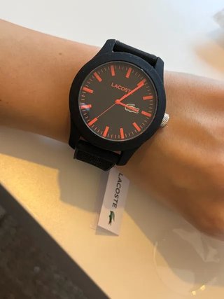 Reloj Lacoste Negro y Rojo (SIN CAJA)