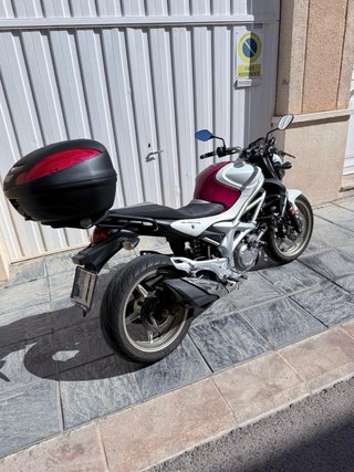 Moto SUZUKI Gladius 650 Negra y Blanca
