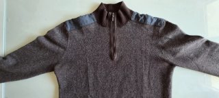Jersey Cortefiel hombre marrón cremallera
