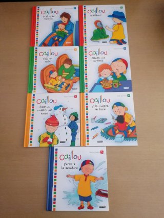 Lote de 7 libros infantiles de Caillou